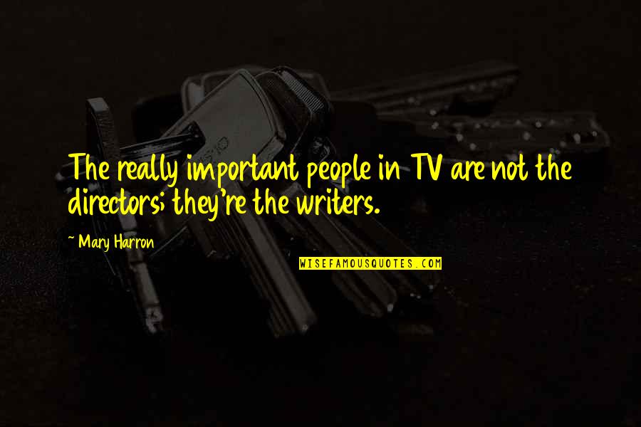 Tvs Quotes By Mary Harron: The really important people in TV are not