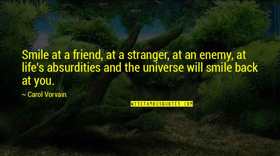 Twd Season 6 Finale Abraham Quotes By Carol Vorvain: Smile at a friend, at a stranger, at Twd Season 6 Finale Abraham Quotes By Carol Vorvain: Smile at a friend, at a stranger, at