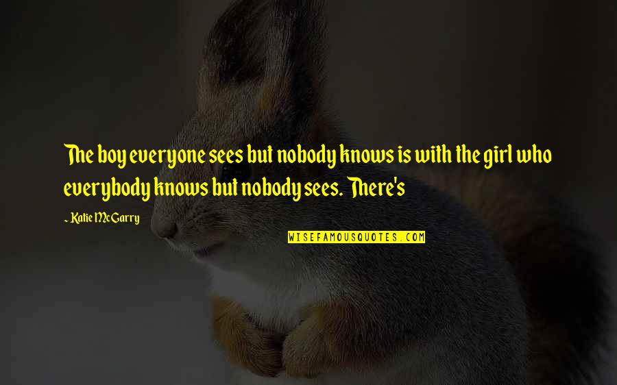 Twiddly Bits Quotes By Katie McGarry: The boy everyone sees but nobody knows is