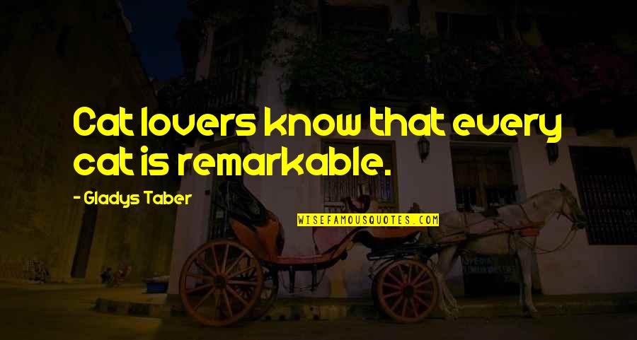 Twin Flame Healing Quotes By Gladys Taber: Cat lovers know that every cat is remarkable. Twin Flame Healing Quotes By Gladys Taber: Cat lovers know that every cat is remarkable.