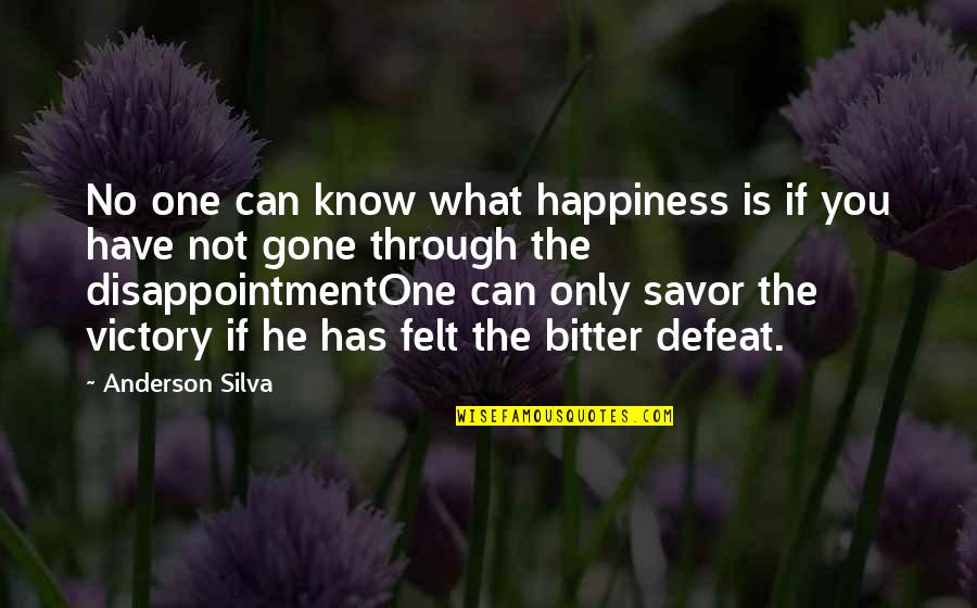 Twin Towers Movie Quotes By Anderson Silva: No one can know what happiness is if