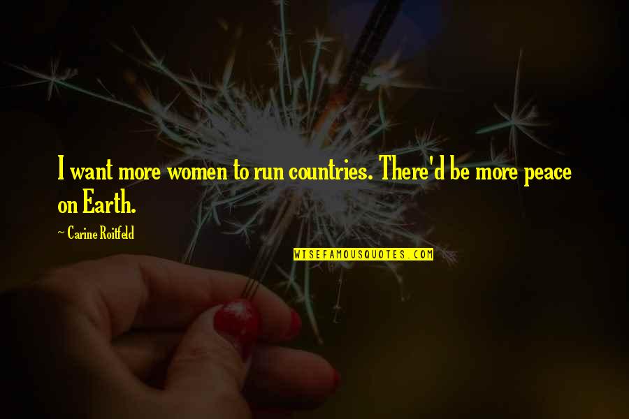 Twitter Background Images Quotes By Carine Roitfeld: I want more women to run countries. There'd