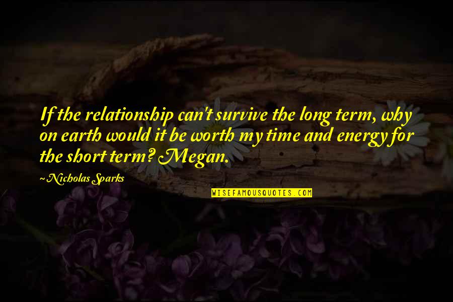 Twitter Background Images Quotes By Nicholas Sparks: If the relationship can't survive the long term,