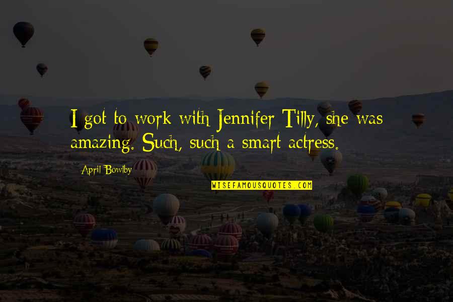 Tx Auto Insurance Quotes By April Bowlby: I got to work with Jennifer Tilly, she