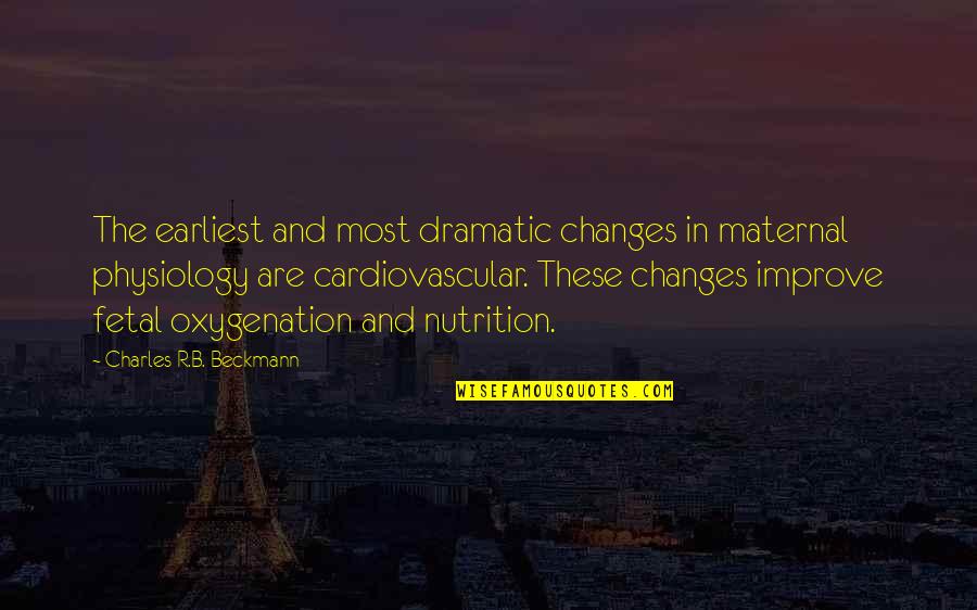 Tymczasem Przenos Quotes By Charles R.B. Beckmann: The earliest and most dramatic changes in maternal