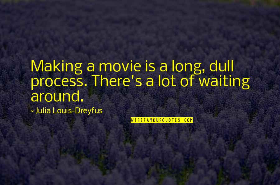 Typhoon Joseph Conrad Quotes By Julia Louis-Dreyfus: Making a movie is a long, dull process.