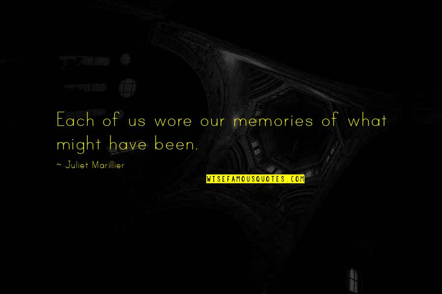 Tyrannosaur Memorable Quotes By Juliet Marillier: Each of us wore our memories of what