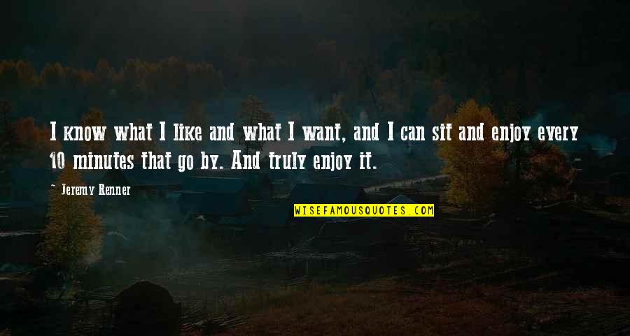 Tyreen Borderlands Quotes By Jeremy Renner: I know what I like and what I