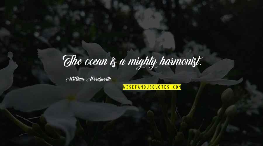 Tzadik Quotes By William Wordsworth: The ocean is a mighty harmonist.