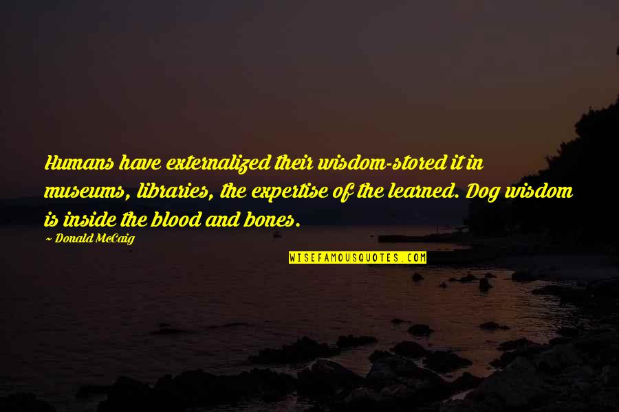 Tzafrir Weinberg Quotes By Donald McCaig: Humans have externalized their wisdom-stored it in museums, Tzafrir Weinberg Quotes By Donald McCaig: Humans have externalized their wisdom-stored it in museums,