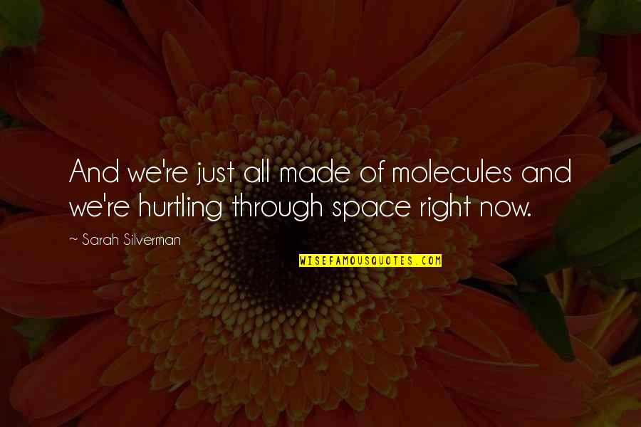 Tzarsgold Quotes By Sarah Silverman: And we're just all made of molecules and