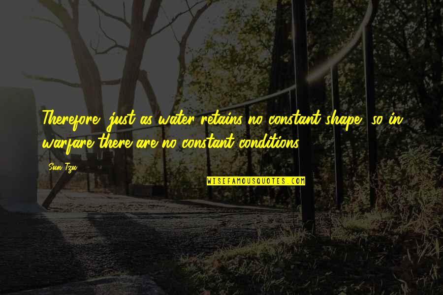 Tzu-ssu Quotes By Sun Tzu: Therefore, just as water retains no constant shape, Tzu-ssu Quotes By Sun Tzu: Therefore, just as water retains no constant shape,