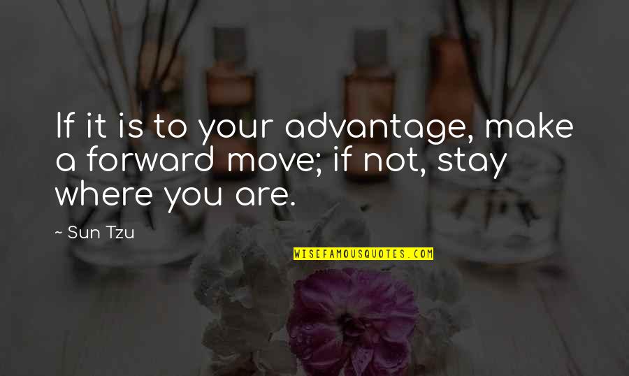 Tzu War Quotes By Sun Tzu: If it is to your advantage, make a