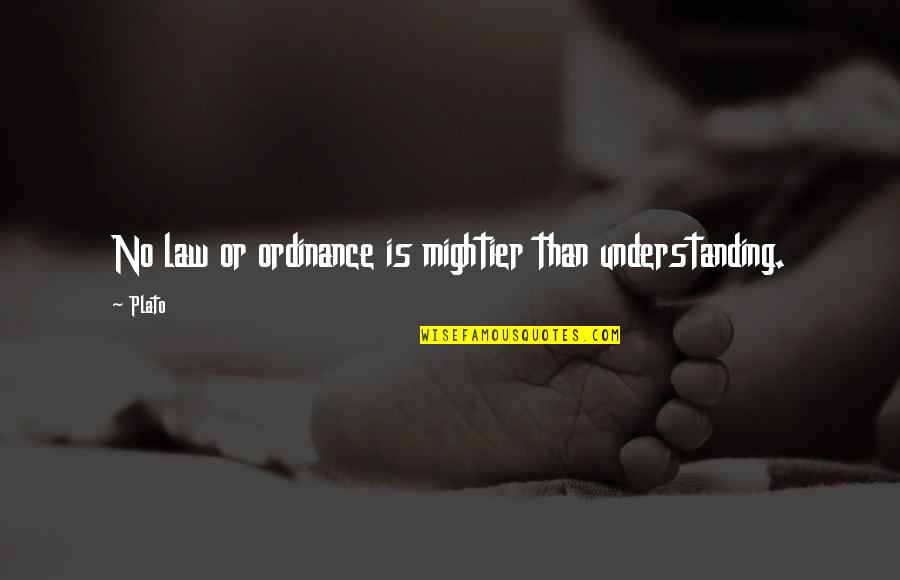 U Mad Bro Quotes By Plato: No law or ordinance is mightier than understanding.