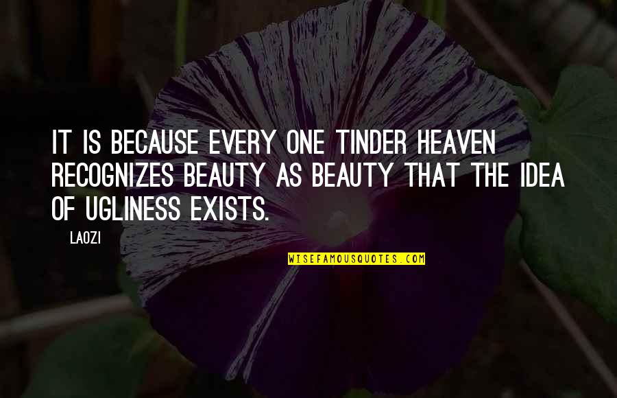 Ugliness Quotes By Laozi: It is because every one tinder Heaven recognizes