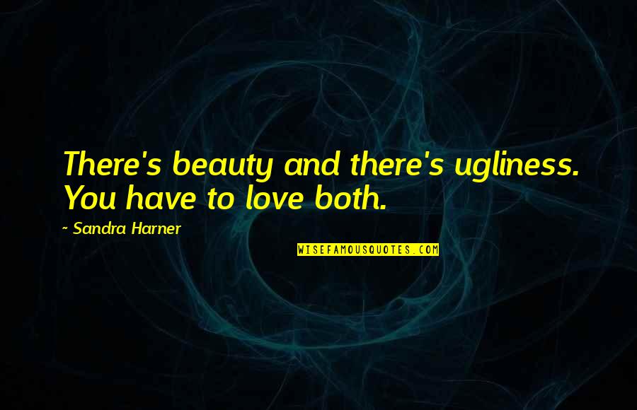 Ugliness Quotes By Sandra Harner: There's beauty and there's ugliness. You have to