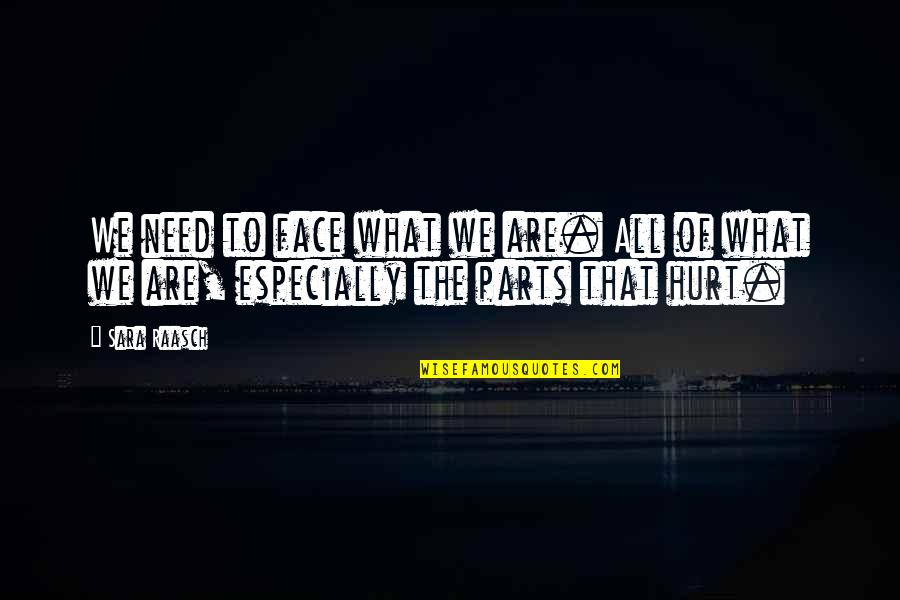 Uitwerking Van Quotes By Sara Raasch: We need to face what we are. All