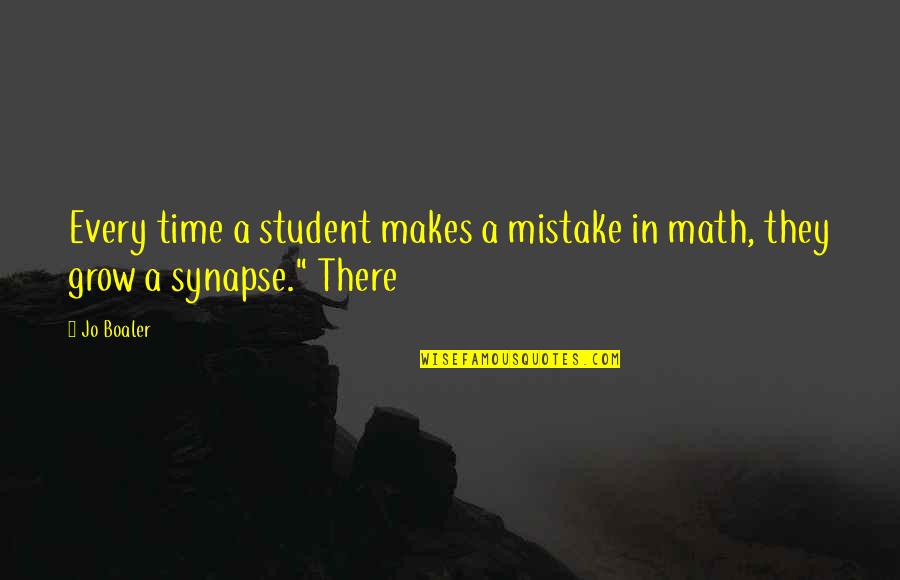 Ulcer Quotes By Jo Boaler: Every time a student makes a mistake in