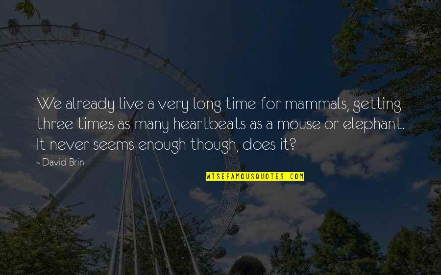 Ulfhednar Quotes By David Brin: We already live a very long time for Ulfhednar Quotes By David Brin: We already live a very long time for
