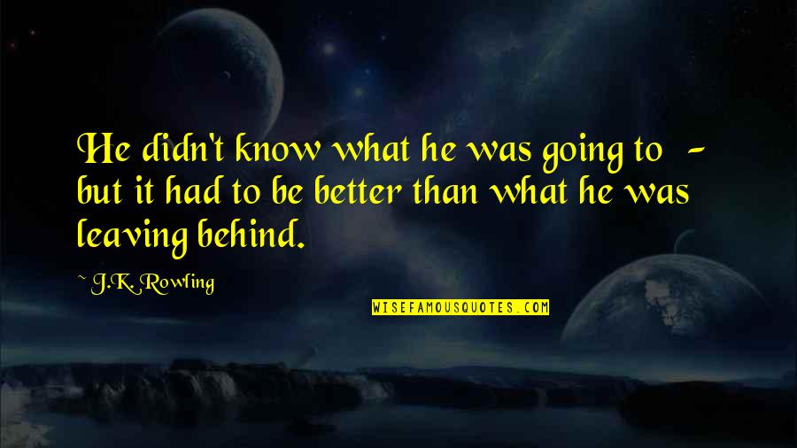 Uliano Lucas Quotes By J.K. Rowling: He didn't know what he was going to Uliano Lucas Quotes By J.K. Rowling: He didn't know what he was going to