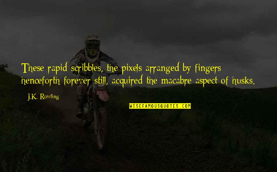 Ulitsa Profsoyuznaya Quotes By J.K. Rowling: These rapid scribbles, the pixels arranged by fingers