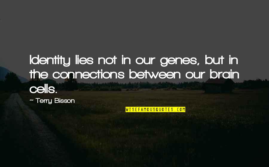 Ullasanga Quotes By Terry Bisson: Identity lies not in our genes, but in