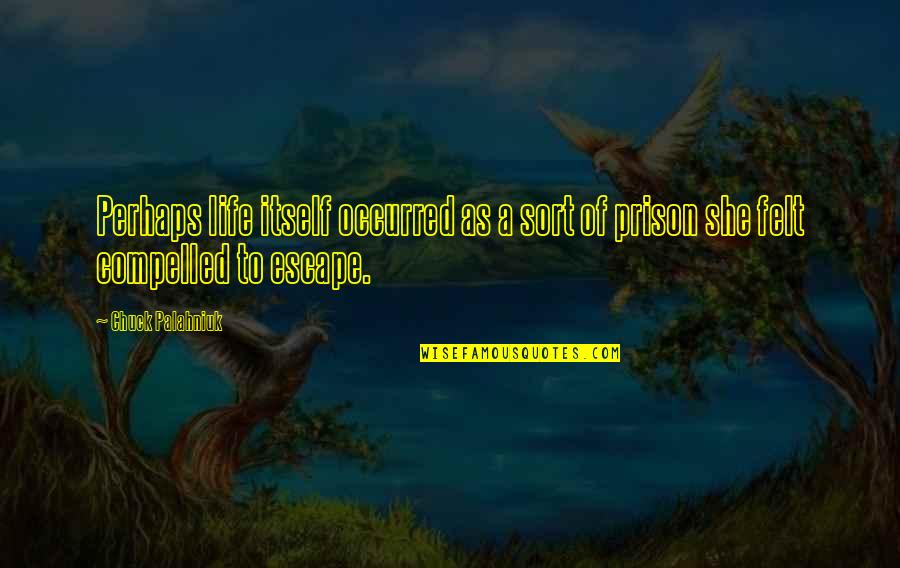Ulrico Jacobellis Quotes By Chuck Palahniuk: Perhaps life itself occurred as a sort of
