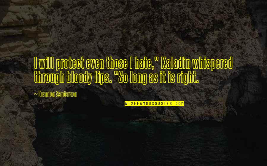 Ultra Minimal Homes Quotes By Brandon Sanderson: I will protect even those I hate," Kaladin Ultra Minimal Homes Quotes By Brandon Sanderson: I will protect even those I hate," Kaladin