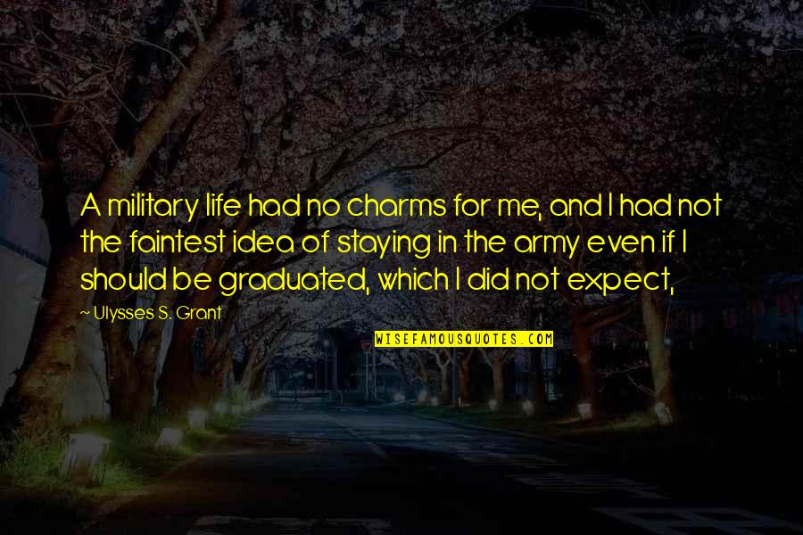 Ulysses S Grant's Quotes By Ulysses S. Grant: A military life had no charms for me, Ulysses S Grant's Quotes By Ulysses S. Grant: A military life had no charms for me,