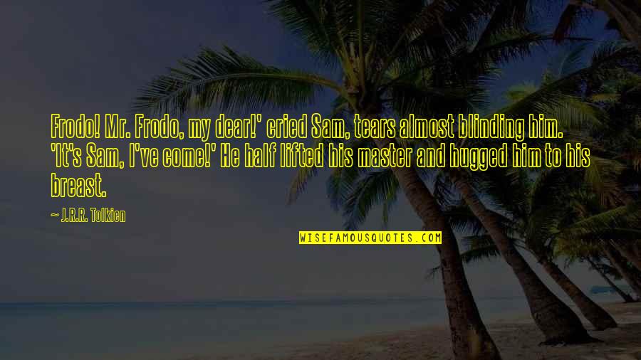 Umstandsjacke Quotes By J.R.R. Tolkien: Frodo! Mr. Frodo, my dear!' cried Sam, tears