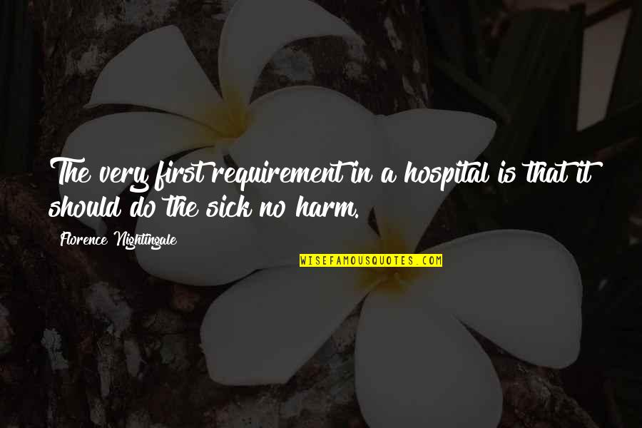 Umumi Lider Quotes By Florence Nightingale: The very first requirement in a hospital is Umumi Lider Quotes By Florence Nightingale: The very first requirement in a hospital is