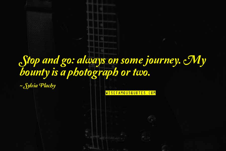 Unable To Confess Love Quotes By Sylvia Plachy: Stop and go: always on some journey. My