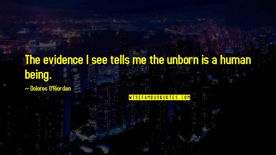 Unborn's Quotes By Dolores O'Riordan: The evidence I see tells me the unborn