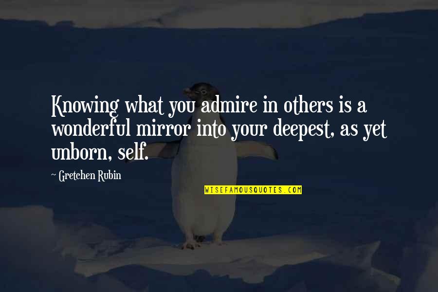 Unborn's Quotes By Gretchen Rubin: Knowing what you admire in others is a