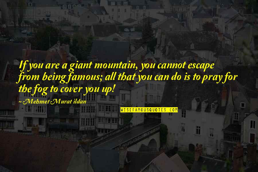 Unbowed Jay Quotes By Mehmet Murat Ildan: If you are a giant mountain, you cannot Unbowed Jay Quotes By Mehmet Murat Ildan: If you are a giant mountain, you cannot