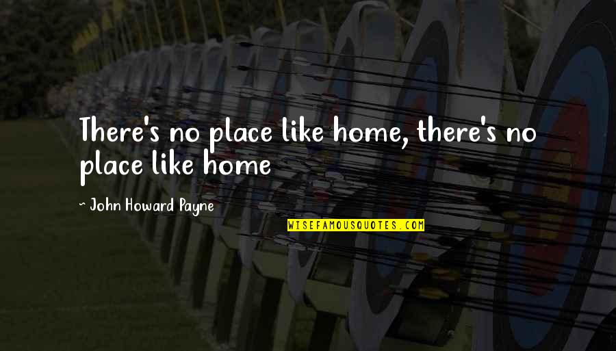 Uncaring Guys Quotes By John Howard Payne: There's no place like home, there's no place