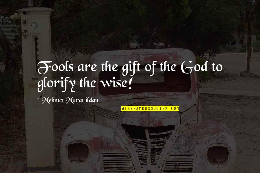 Uncertainty Philosophy Quotes By Mehmet Murat Ildan: Fools are the gift of the God to