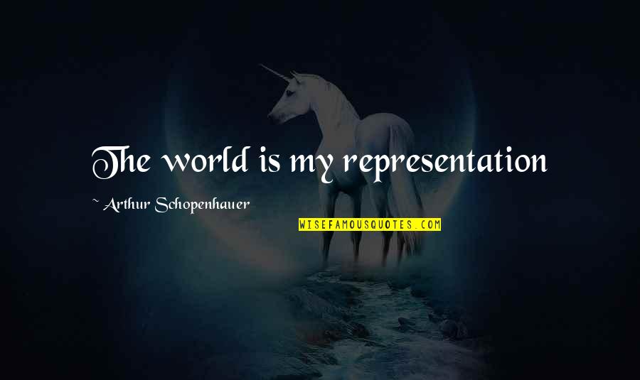 Unchallenging Job Quotes By Arthur Schopenhauer: The world is my representation Unchallenging Job Quotes By Arthur Schopenhauer: The world is my representation
