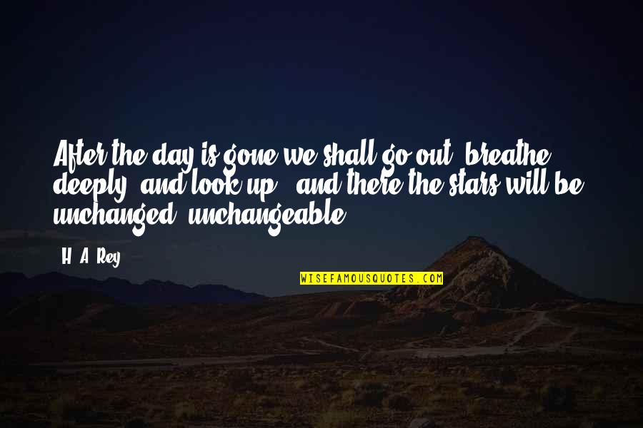 Unchangeable Quotes By H. A. Rey: After the day is gone we shall go