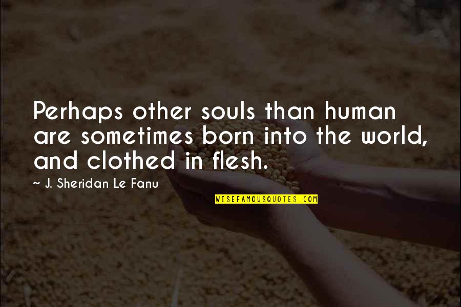 Uncle Silas Quotes By J. Sheridan Le Fanu: Perhaps other souls than human are sometimes born