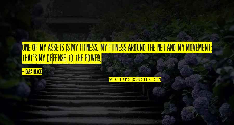 Uncle Vanya Quotes By Cara Black: One of my assets is my fitness. My