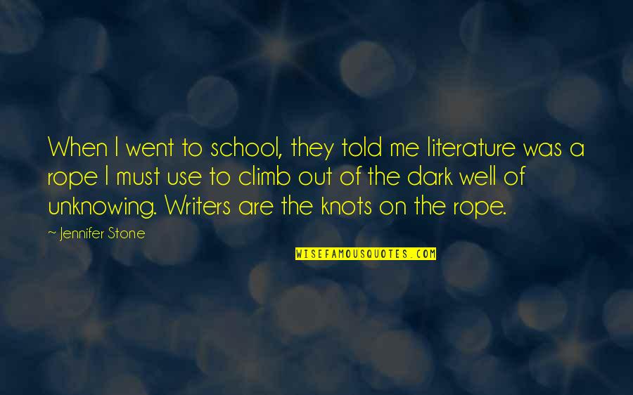 Uncommenting Quotes By Jennifer Stone: When I went to school, they told me