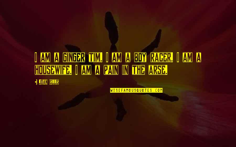 Unconfirmed Letter Quotes By Joan Ellis: I am a ginger tim. I am a