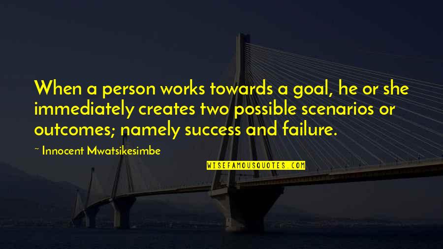Uncyclopedia Corn Quotes By Innocent Mwatsikesimbe: When a person works towards a goal, he Uncyclopedia Corn Quotes By Innocent Mwatsikesimbe: When a person works towards a goal, he