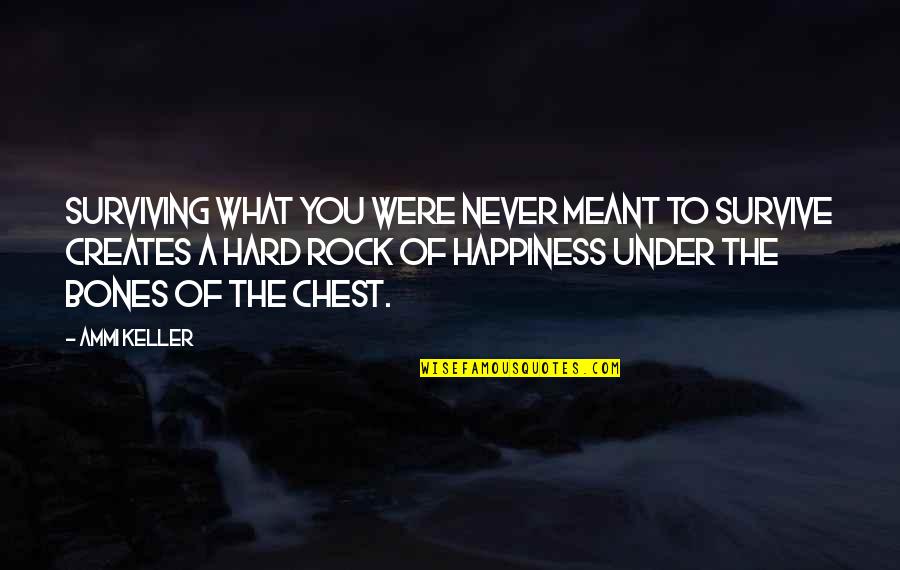 Under A Rock Quotes By Ammi Keller: Surviving what you were never meant to survive