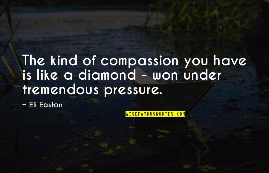 Under Pressure Quotes By Eli Easton: The kind of compassion you have is like