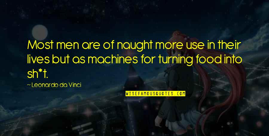 Underbanked Quotes By Leonardo Da Vinci: Most men are of naught more use in