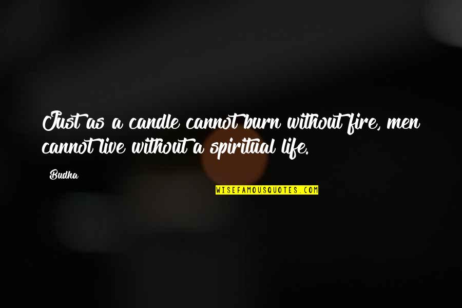 Underbite Dog Quotes By Budha: Just as a candle cannot burn without fire,