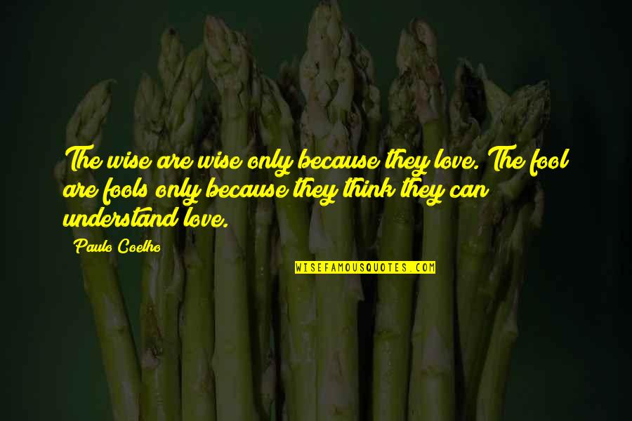 Understand Only Because Love Quotes By Paulo Coelho: The wise are wise only because they love.