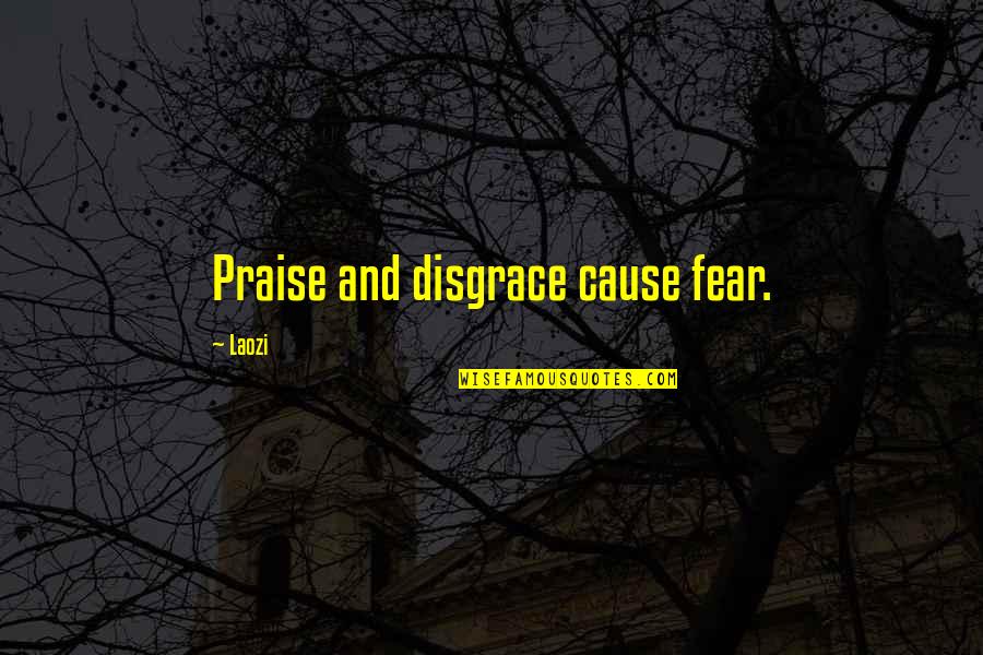 Understanding Ourselves Quotes By Laozi: Praise and disgrace cause fear.